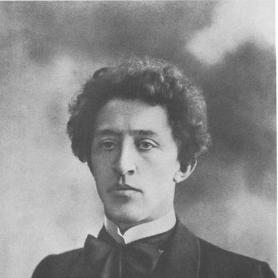 Retrato en blanco y negro de Aleksandr Aleksandrovich Blok