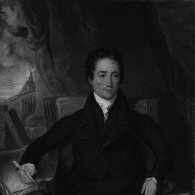 Retrato en blanco y negro de Charles Lamb