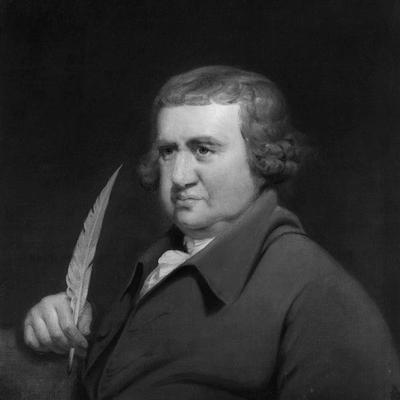 Retrato en blanco y negro de Erasmo Darwin