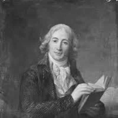 Retrato en blanco y negro de Etienne Coueilhe