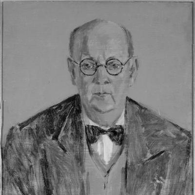 Retrato en blanco y negro de Geroges Duhamel