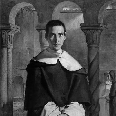 Retrato en blanco y negro de Henry-dominique Lacordaire
