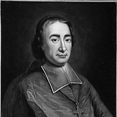 Retrato en blanco y negro de Jean Baptiste Massillon