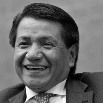 Retrato en blanco y negro de Jorge Armando