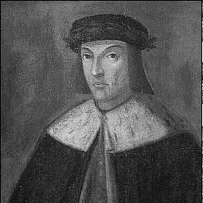 Retrato en blanco y negro de Jorge Manrique