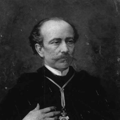 Retrato en blanco y negro de JosÉ De Moreno Nieto
