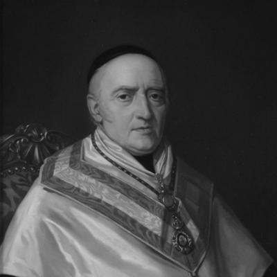 Retrato en blanco y negro de Juan Nicasio Gallego