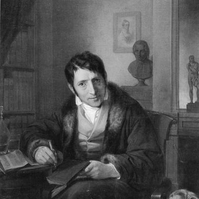 Retrato en blanco y negro de Ludwing BÖrne