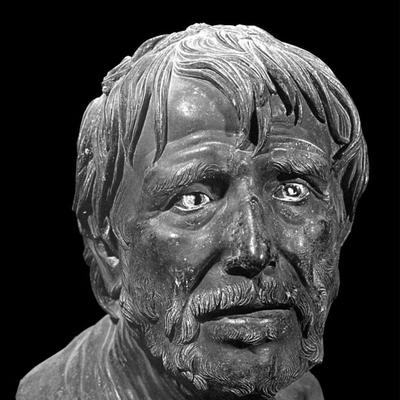 Retrato en blanco y negro de Luis Anneo SÉneca