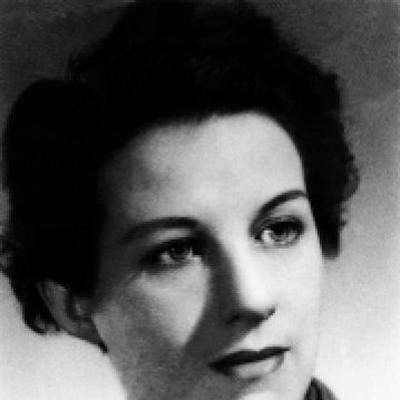 Retrato en blanco y negro de Margarita Michelena