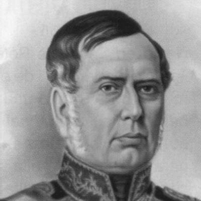 Retrato en blanco y negro de Mariano Arista