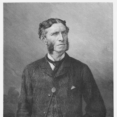 Retrato en blanco y negro de Matthew Arnold