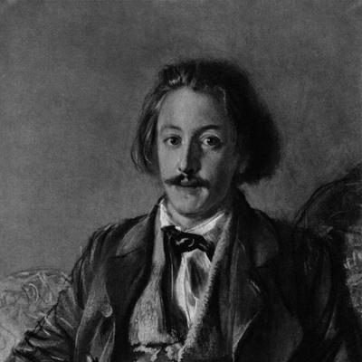 Retrato en blanco y negro de Paul Johann Ludwig Von Heyse