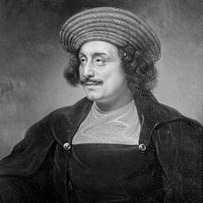 Retrato en blanco y negro de Ram Mohan Roy