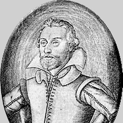 Retrato en blanco y negro de Samuel Daniel