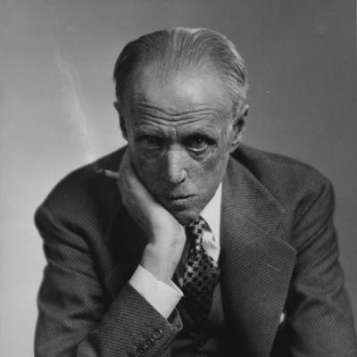 Retrato en blanco y negro de Sinclair Lewis