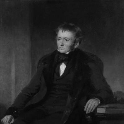Retrato en blanco y negro de Thomas De Quincey