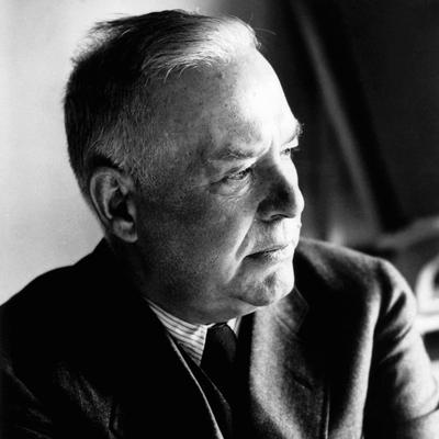 Retrato en blanco y negro de Wallace Stevens