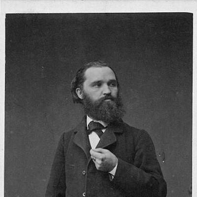 Retrato en blanco y negro de Wilhelm LÜbke